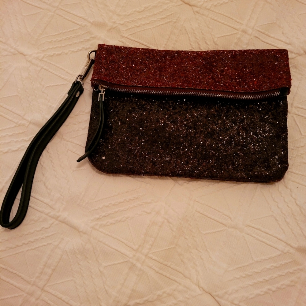 Glitter evening bag